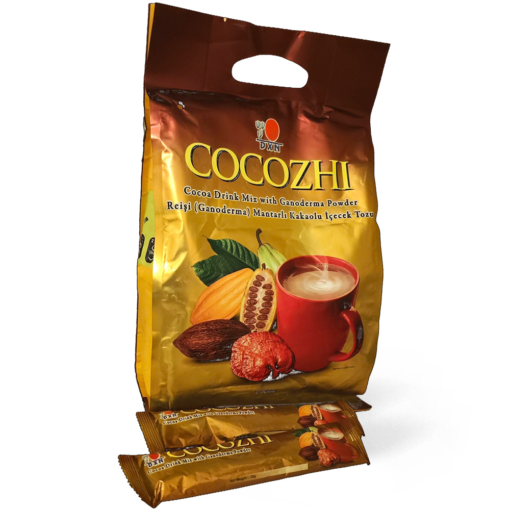 DXN Cocozhi is formulated from the finest cocoa with Ganoderma extract. It is in a ready-to-drink powdered form, which gives you a chocolate taste